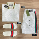 KIT ALL GUCCI | Camiseta Polo + Short e Chinelo Slide