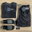 KIT ALL LOUIS VUITTON | Camisa + Bermuda e Chinelo Slide