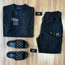 KIT ALL LOUIS VUITTON | Camisa + Bermuda e Chinelo Slide