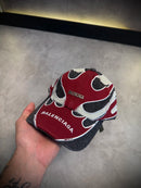 Boné Importado - Balenciaga Paris - Jeans/Vinho