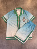 Conjunto Casablanca Sport - Azul Bebê & Verde