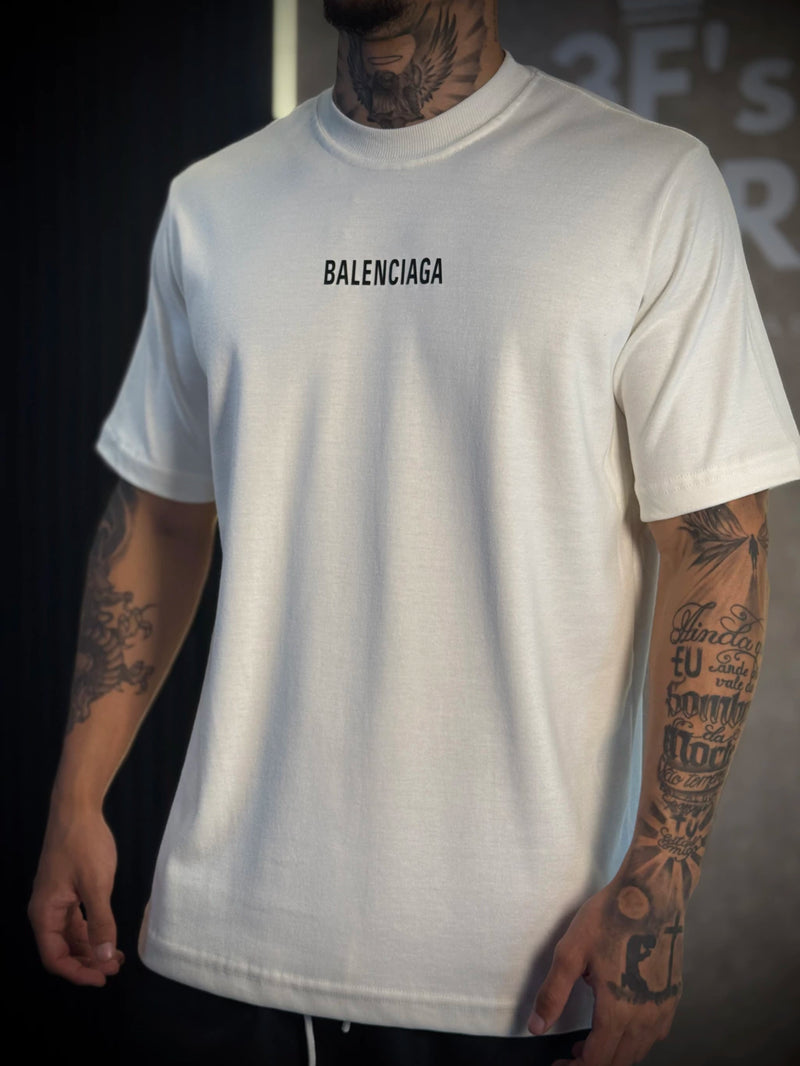 Camisa Balenciaga - Escrita Frontal Peito | Branca