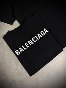 Camisa Balenciaga OverSized Importada - Escrita - Preta