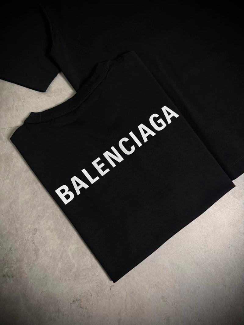 Camisa Balenciaga OverSized Importada - Escrita - Preta