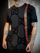 Conjunto GUCCI - Camiseta + Short - Importado Premium - Preto