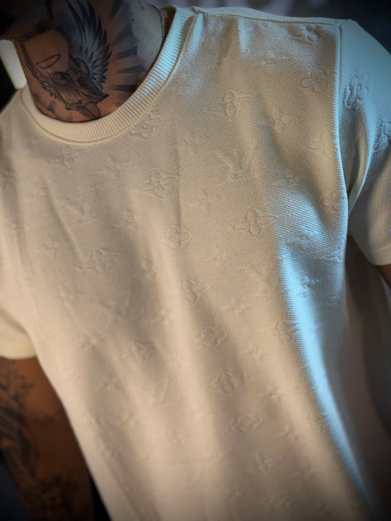 Camisa Louis Vuitton Basic | Símbolos - Premium - Off White