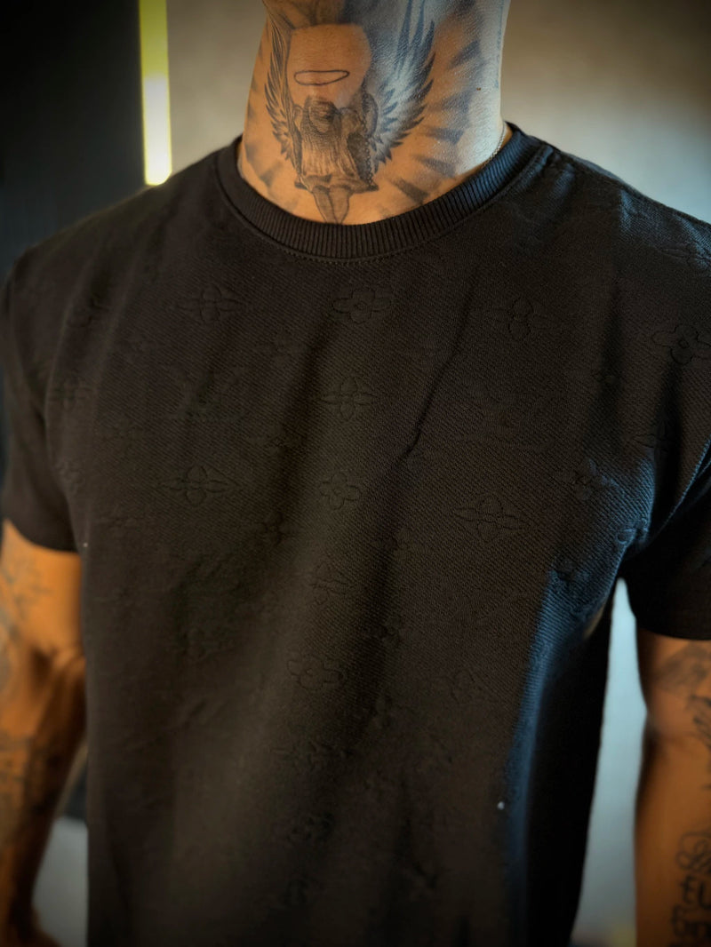 Camisa Louis Vuitton Basic | Símbolos - Premium - Preta