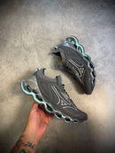 Tênis Mizuno Pro 14 - Cinza/Verde Água