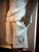 Conjunto Casablanca | Flor de Hibisco/Tennis - Branco