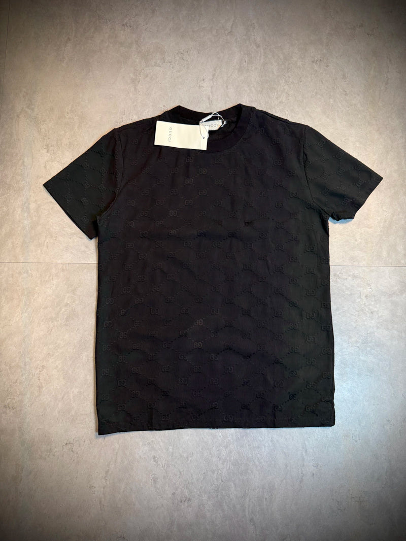 Camisa Grife Importada GUCCI | Alto relevo Bordado - Preta