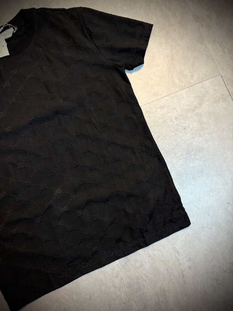 Camisa Grife Importada GUCCI | Alto relevo Bordado - Preta