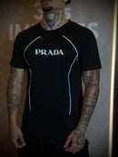 Camisa Prada Escrito Frontal - Premium - Preta