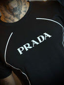 Camisa Prada Escrito Frontal - Premium - Preta