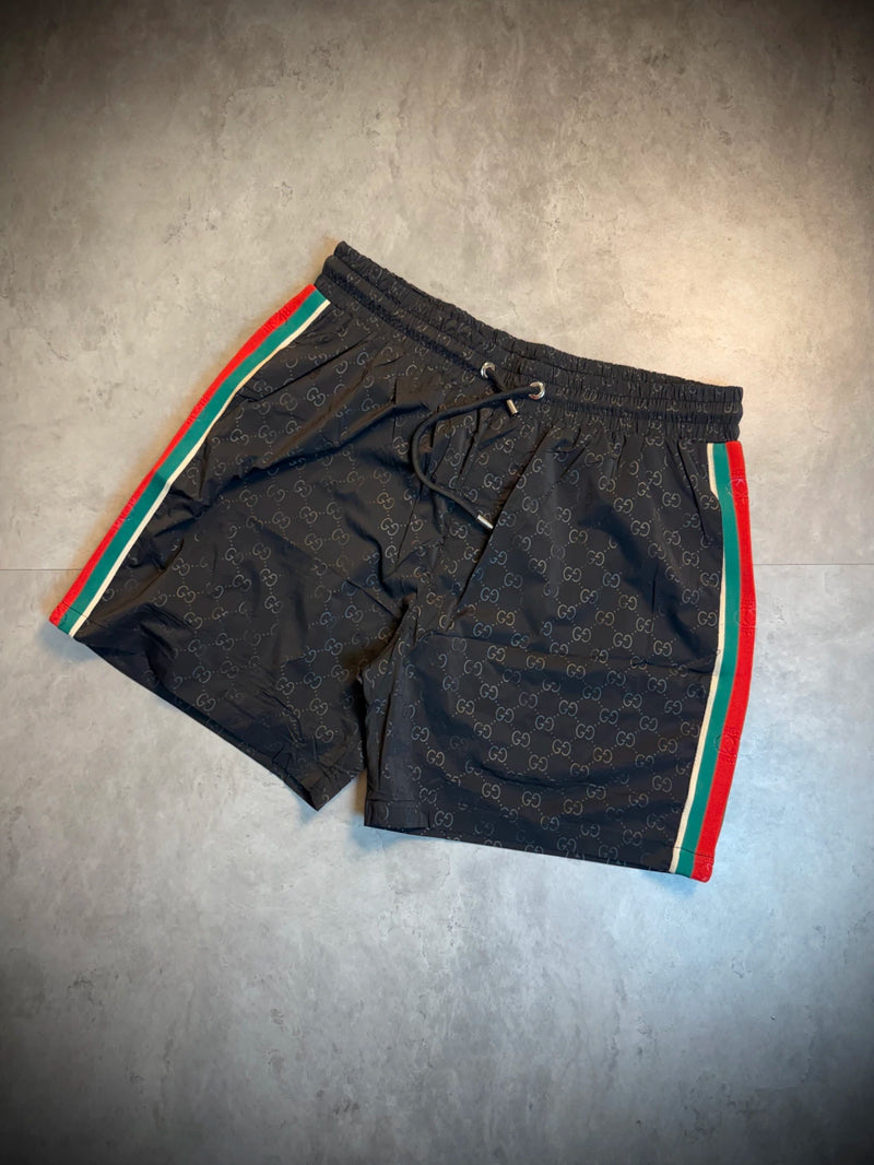 Short Importado GUCCI | Preto Faixa Lateral