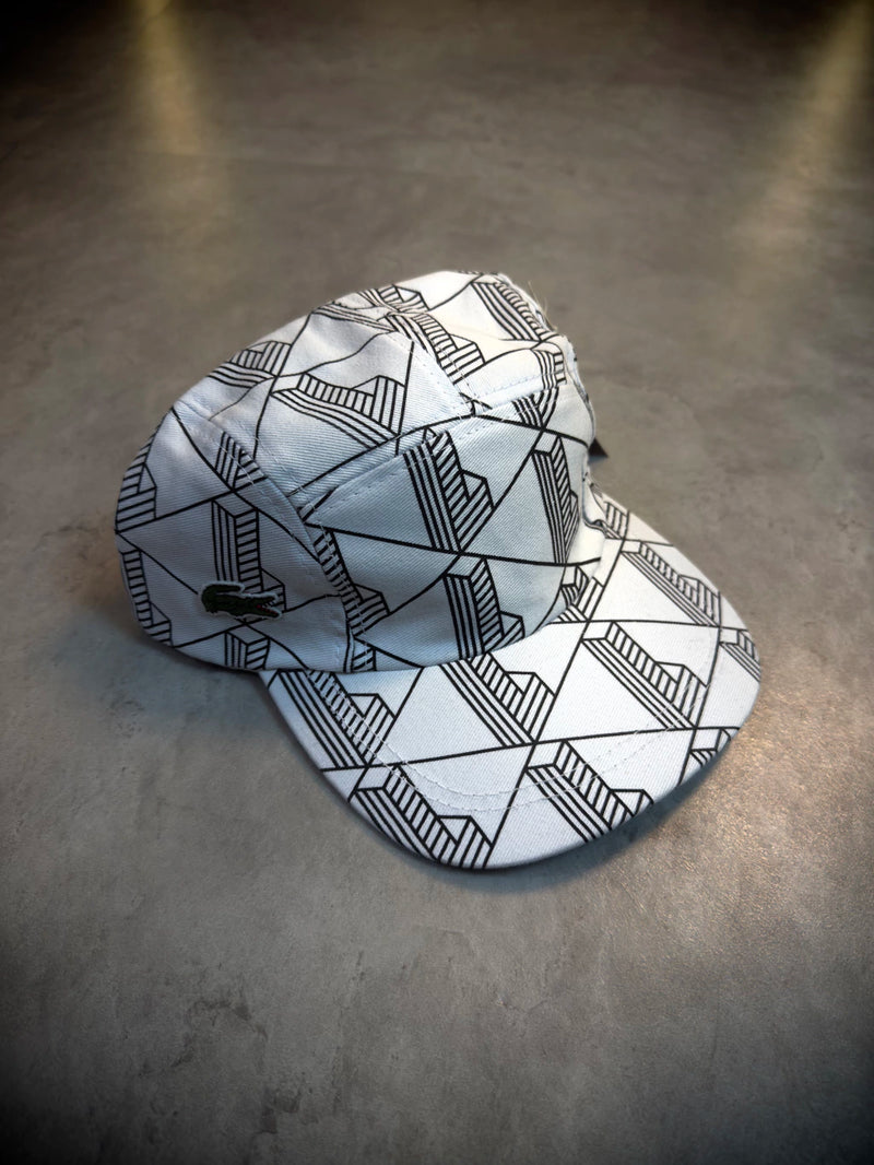 Boné Lacoste Pano Monograma 2025 - Branco