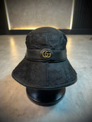 Bucket Gucci Limitado (Faixa de couro | Logo GG Dourada - Preto