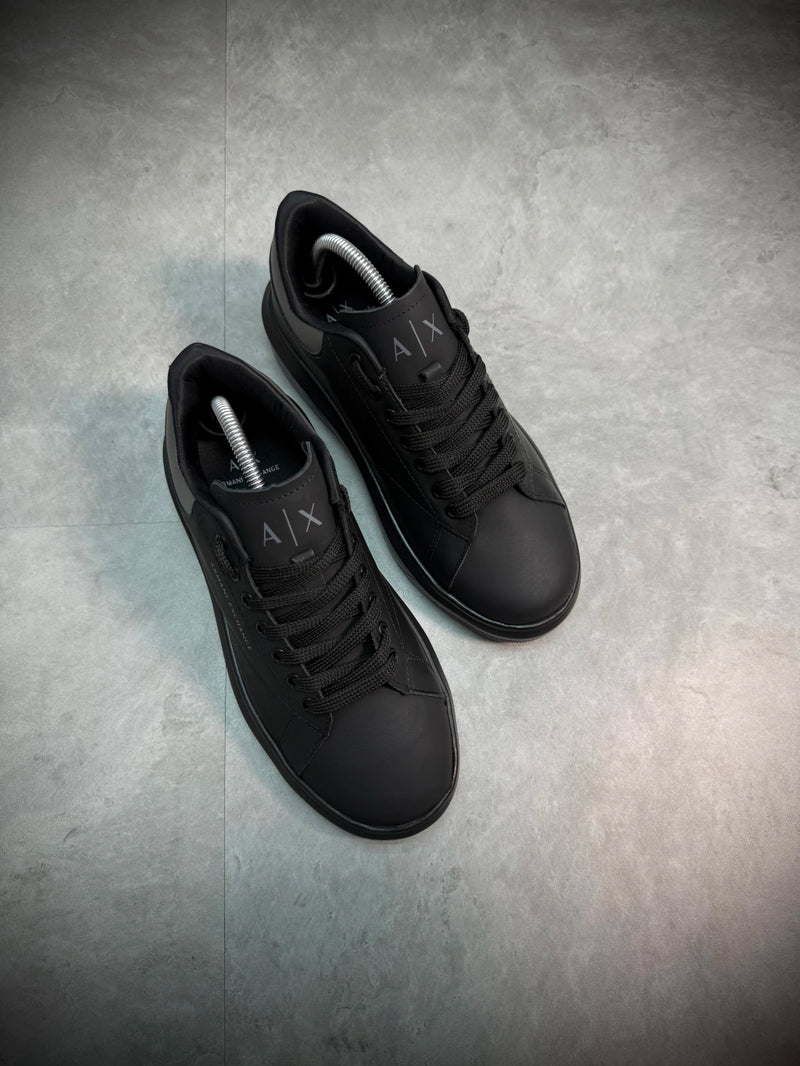 Tênis Rasteiro Armani Escrita lateral - Preto