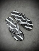 Chinelo Emporio Armani | Sola Preta A|X - Branco/Preto